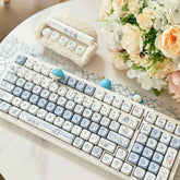 140-Key Ice Bear Blue Anime Keycap Set - SOA Keycap